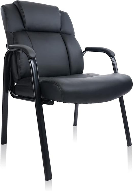 Big & Tall 400 lb. Guest Chair, Leather Reception Chairs