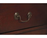 Alisdair Traditional 2 Drawer Nightstand, Dark Brown