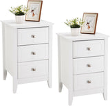 Wooden Black Nightstand Stylish