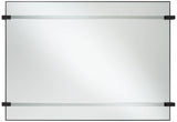 Ladonna Matte Black 26" x 37 1/2" Rectangular Wall Mirror
