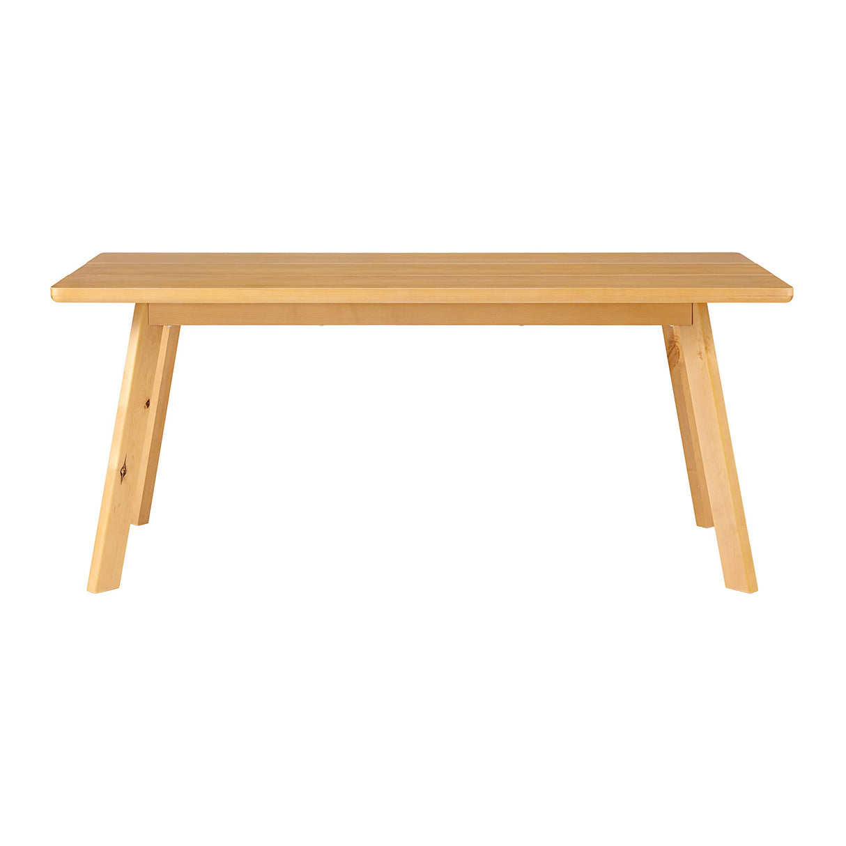 Shelburne 73-Inch Modern Dining Table with Rectangular Wood Top, Solid Birch Legs