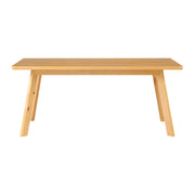 Shelburne 73-Inch Modern Dining Table with Rectangular Wood Top, Solid Birch Legs