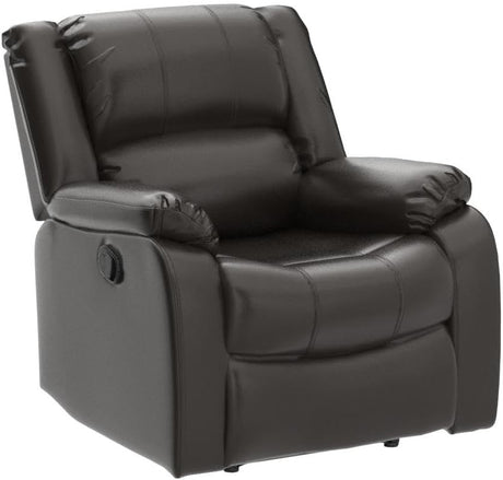 Leather Recliner Chair with Overstuffed Arm and Back,Soft Living Room Chair Home