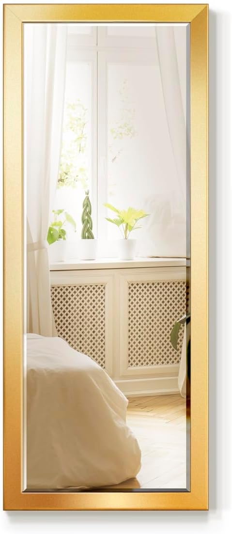 Gallery Full Length Mirror Shiny Gold Wood Frame