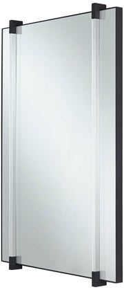 Ladonna Matte Black 26" x 37 1/2" Rectangular Wall Mirror