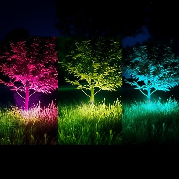 Low Voltage Outdoor Landscape Spotlights with RGB+CCT Color Changing