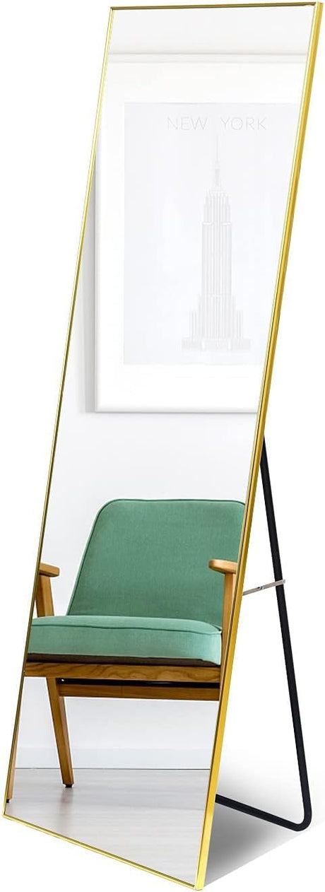 Full Length Mirror, Floor Mirror, Standing Mirror, Full Body Mirror, Large Mirror, Aluminum