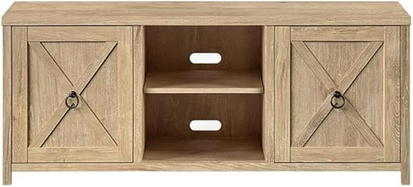 TV Stand for TV's up to 65" in Golden Oak, Electric Fireplace TV Stands for the Living Room