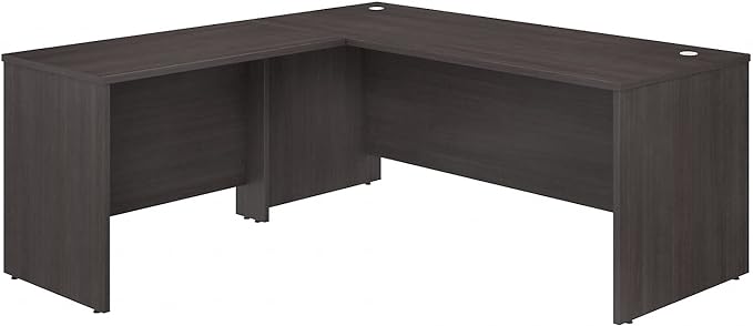Studio C 72W x 30D L Shaped Desk with 42W Return in Platinum Gray