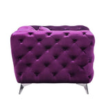 Atronia Loveseat in Purple Fabric