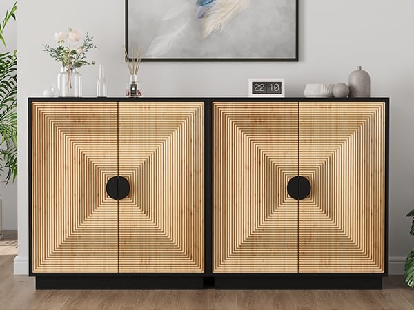 4-Piece Entertainment Center with Bookshelves for TVs up to 75"