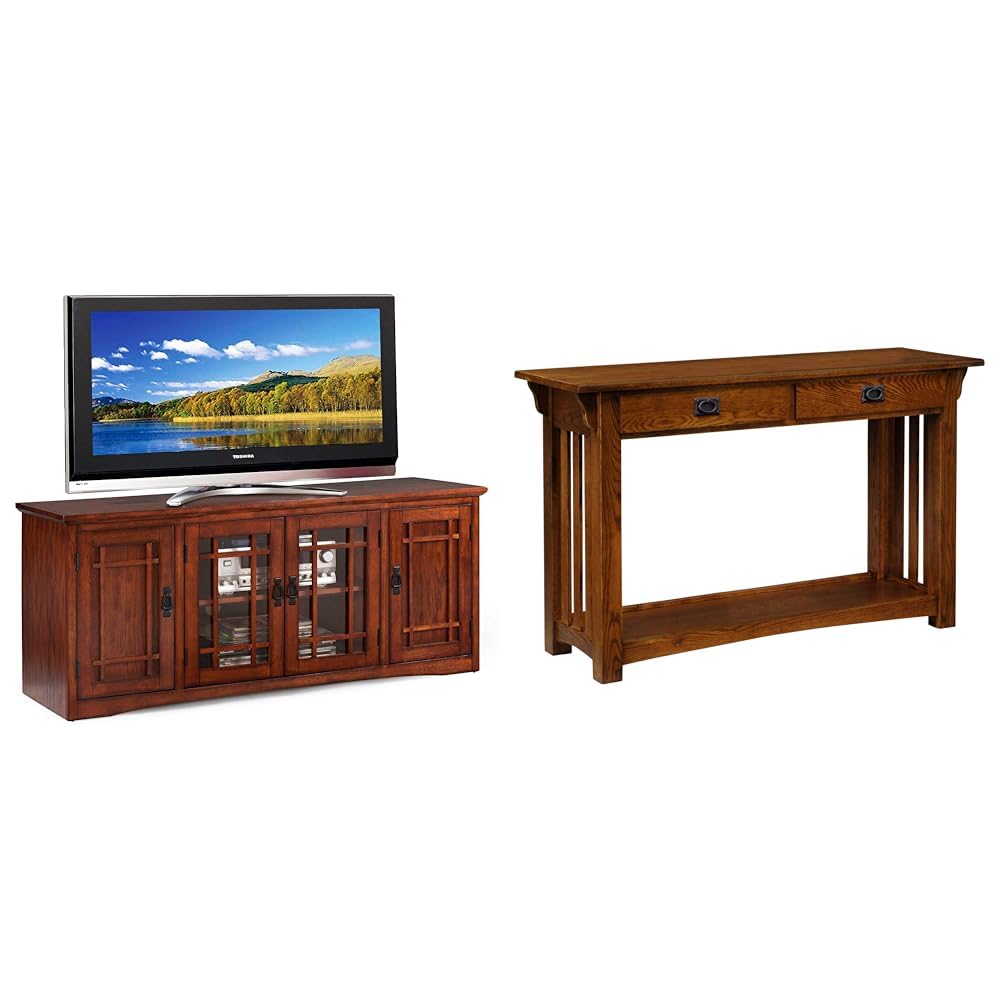 1914 Mission 60 inch TV Stand & Favorite Finds Mission, 48 in x 16 in x 30 in (D x W x H),