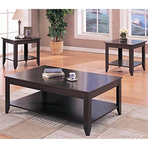 3 Piece Coffee Table Set in Cappuccino