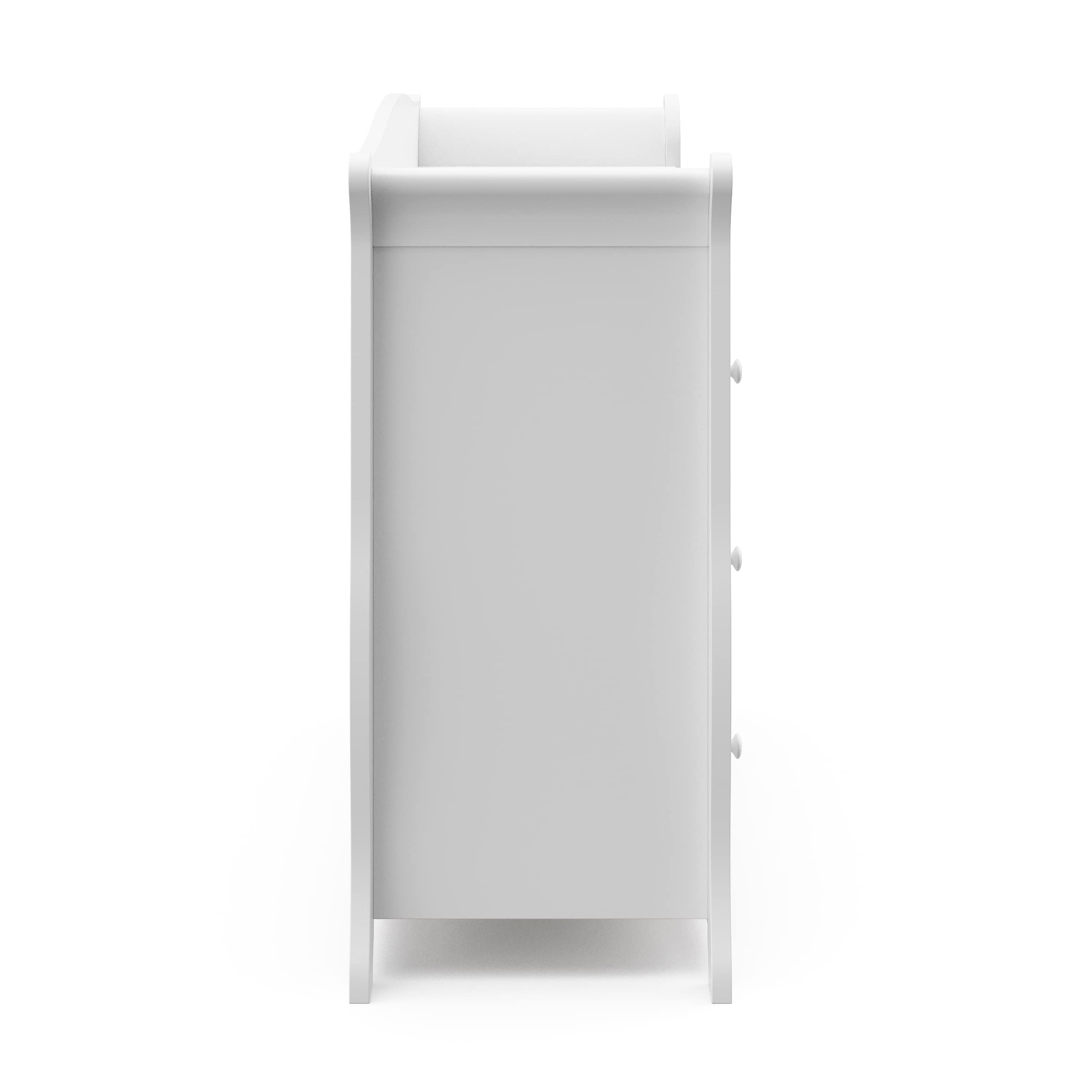 6 Drawer Double Dresser (White) – Dresser for Kids Bedroom, Nursery Dresser Organizer,
