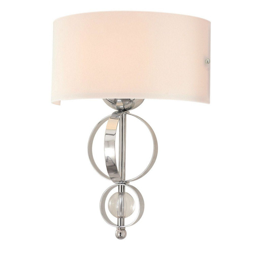 CH Cerchi Sconce-Damp, Fixture Size: 12-Inch W x 16.5-Inch H, Chrome