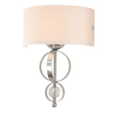 CH Cerchi Sconce-Damp, Fixture Size: 12-Inch W x 16.5-Inch H, Chrome