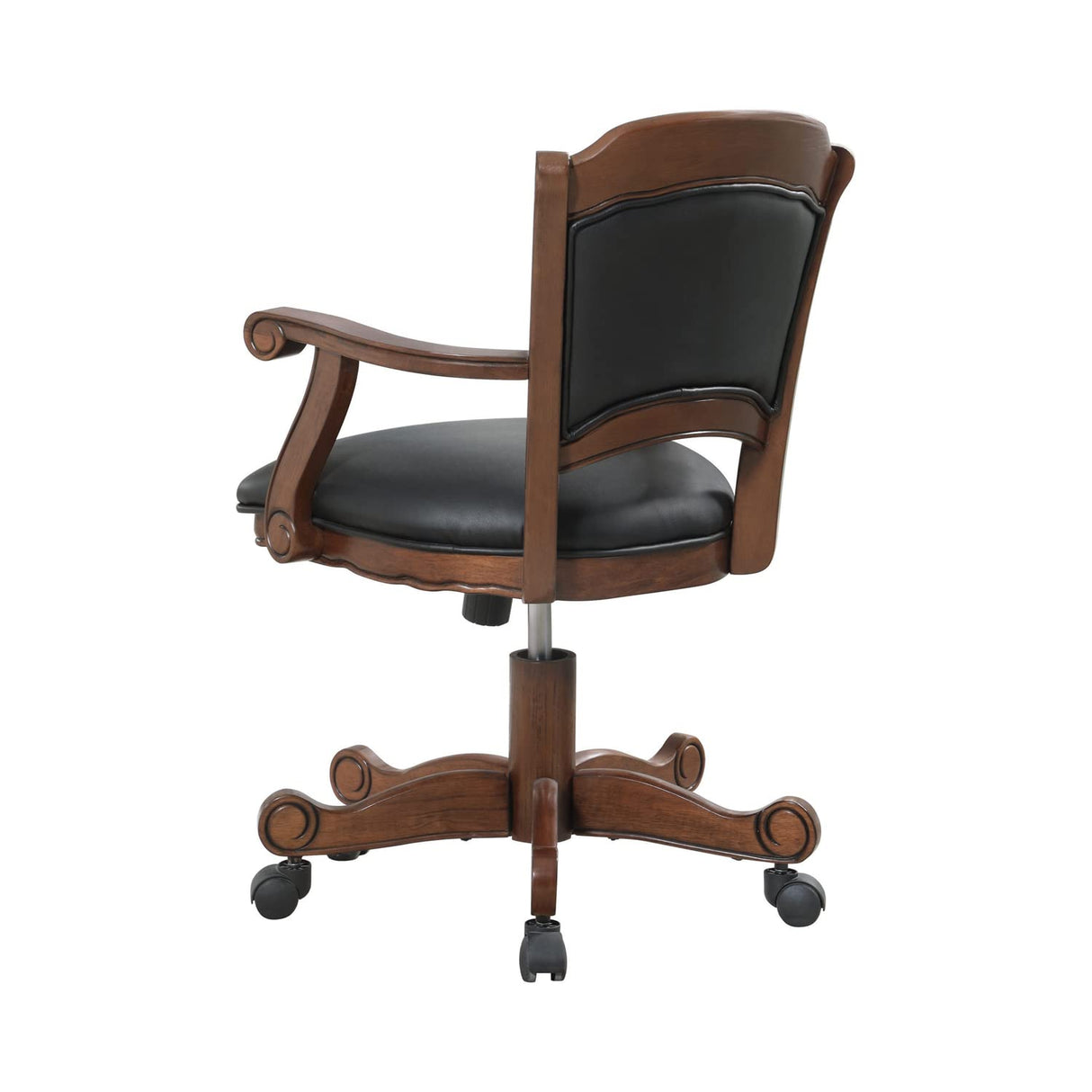 Simple Relax Leatherette Arm Chair, Tobacco and Black