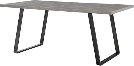 Coronado Dining Table, Cement Gray, 35.5 in x 71 in x 30 in