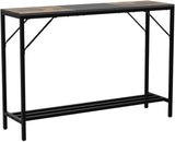 Entryway Table, Narrow Console Table with Shelf, 42" Sofa Table Behind Couch, Skinny Entry Table for Hallway,