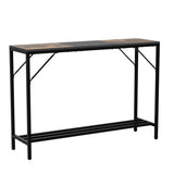 Entryway Table, Narrow Console Table with Shelf, 42" Sofa Table Behind Couch, Skinny Entry Table for Hallway,