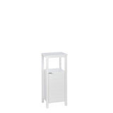 White Madison Collection Single Door Floor Cabinet