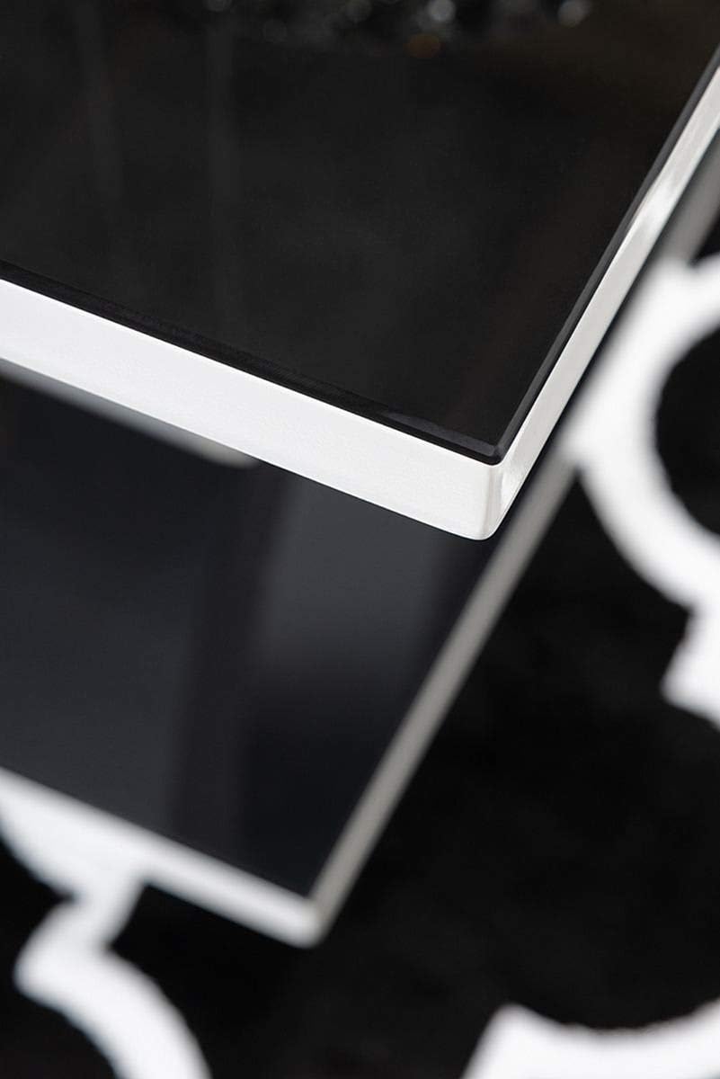 Giovani High Gloss Glass Dining Table with 4 Upholstered Chairs