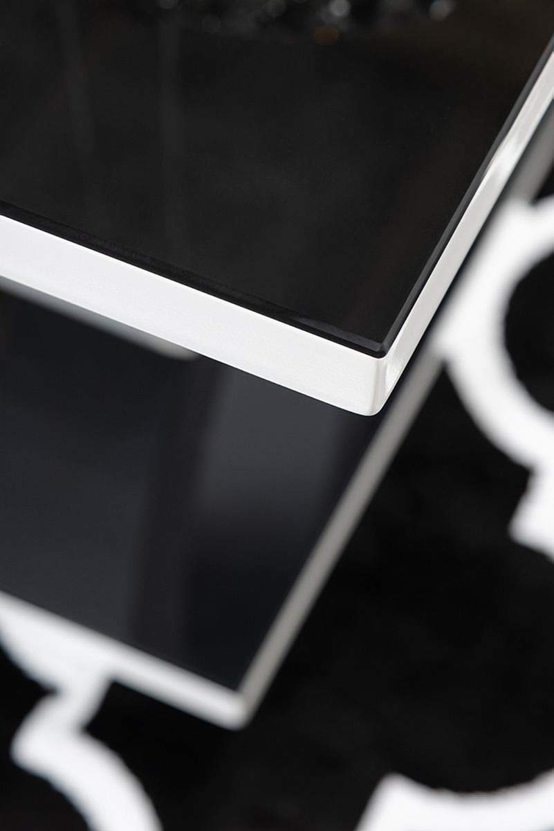 Giovani High Gloss Glass Dining Table with 4 Upholstered Chairs