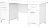 Somerset 60W Office Desk with Drawers in Sand Oak