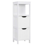 Floor Cabinet, Wooden Storage Cabinet with 2 Drawers, Multifunctional Side Organizer