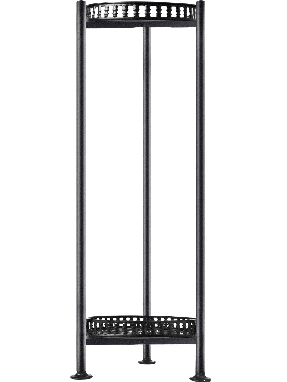 Plant Stand Indoor Outdoor, 30'' Tall Plant Stand, 2 Tier Metal Planter Stand