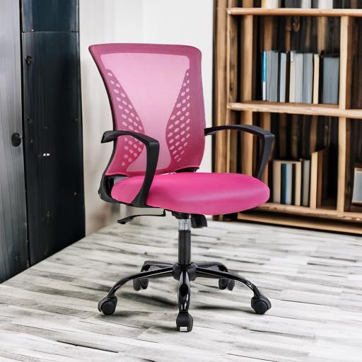 Office Chair Desk Chair Computer Chair with Lumbar Support Armrest Mid Back Rolling