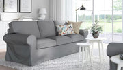 (Not EKTORP!) Sofa Cover Replacement Three 3 Seat Sofa Slipcover (Uppland Sofa Light Gray)