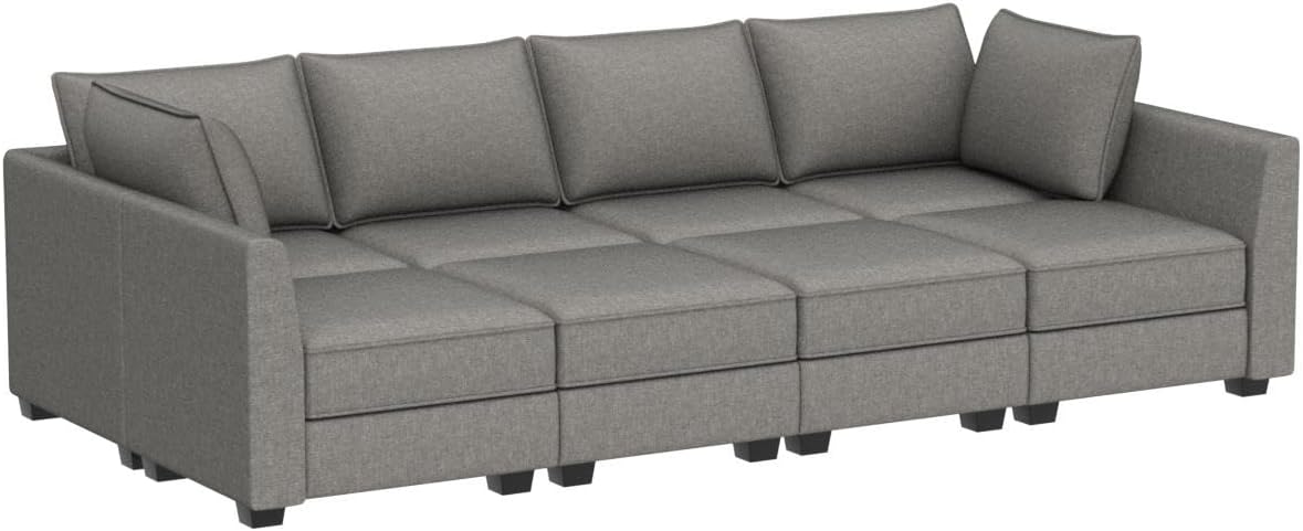 Modular Sectional Sleeper Sofa Bed Reversible Modular Couch with Storage Seats Oversized