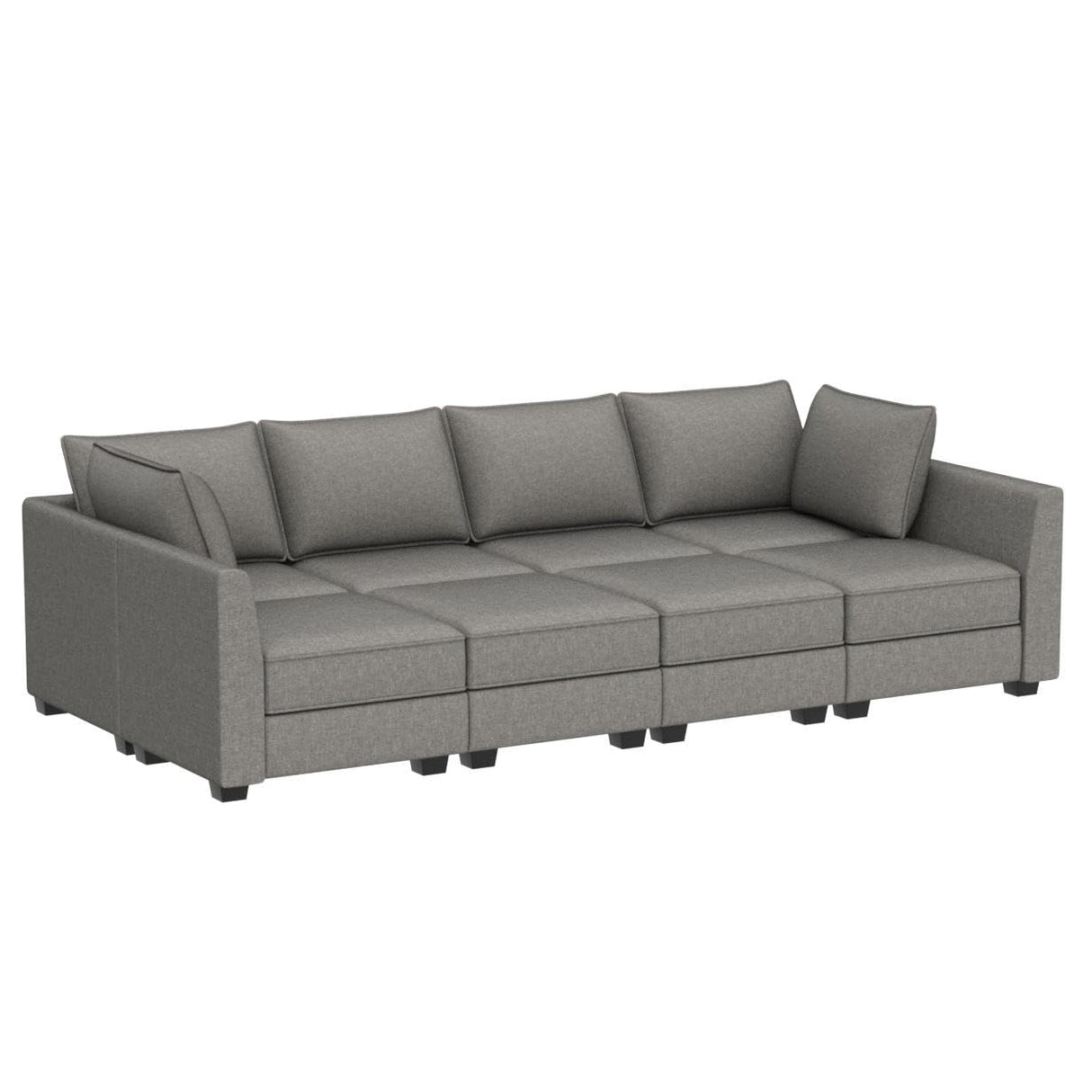 Modular Sectional Sleeper Sofa Bed Reversible Modular Couch with Storage Seats Oversized