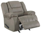 McCade Contemporary Manual Pull Tab Dual-Sided Reclining Sofa, Gray