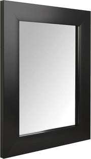 Basics Rectangular Wall Mount Mirror Wide Trim, White