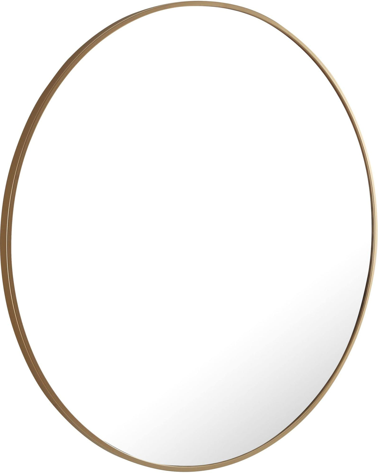 Eternity 32" Round Metal Frame Mirror in Silver