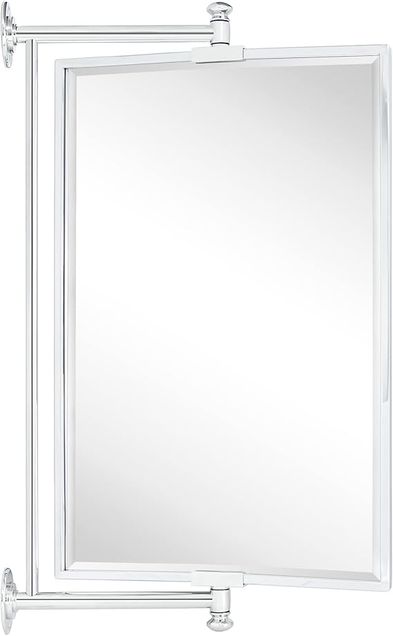 Pivot-N-View Extendable Bathroom Mirror with Tilt - 14 x 22 Inch Wall Mount
