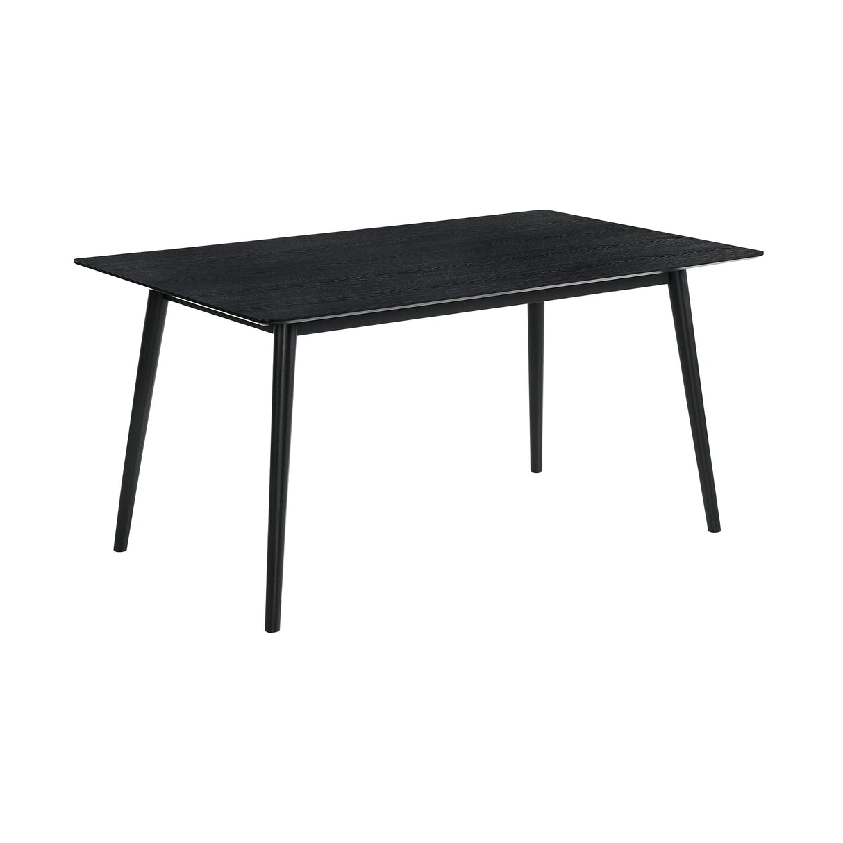 Armen Living Westmont 59" Rectangular Wood Dining Table, Black