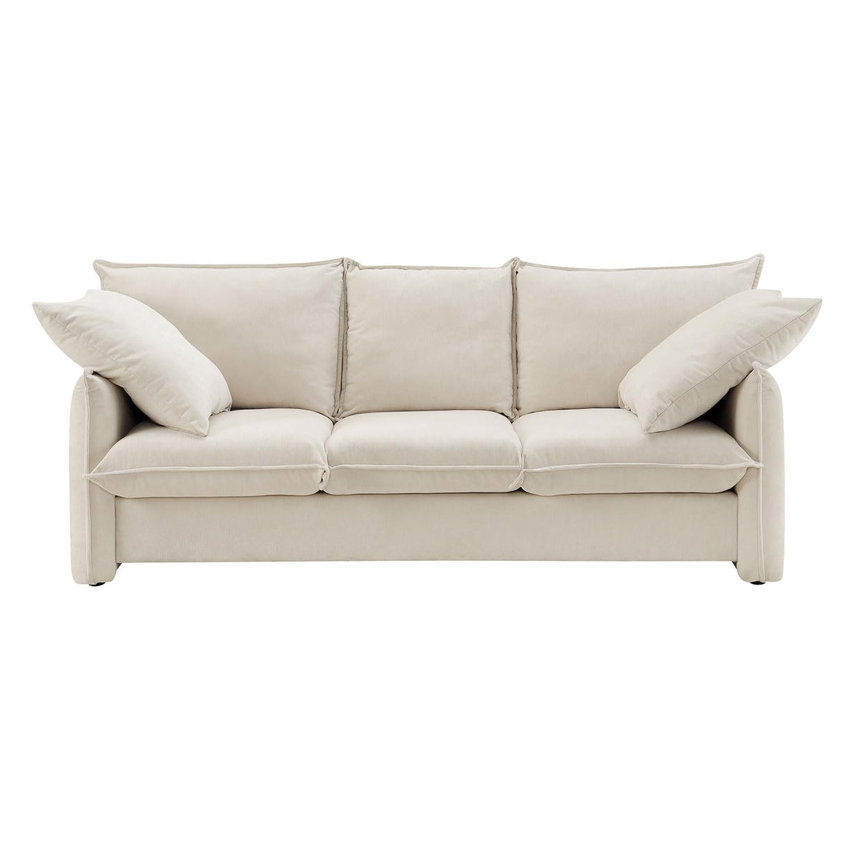 Seater Sectional Sofa Couch, Modern Loveseat Sofas for Living Room, Small Sofas Couches for Small Spaces,Easy to Install,Beige