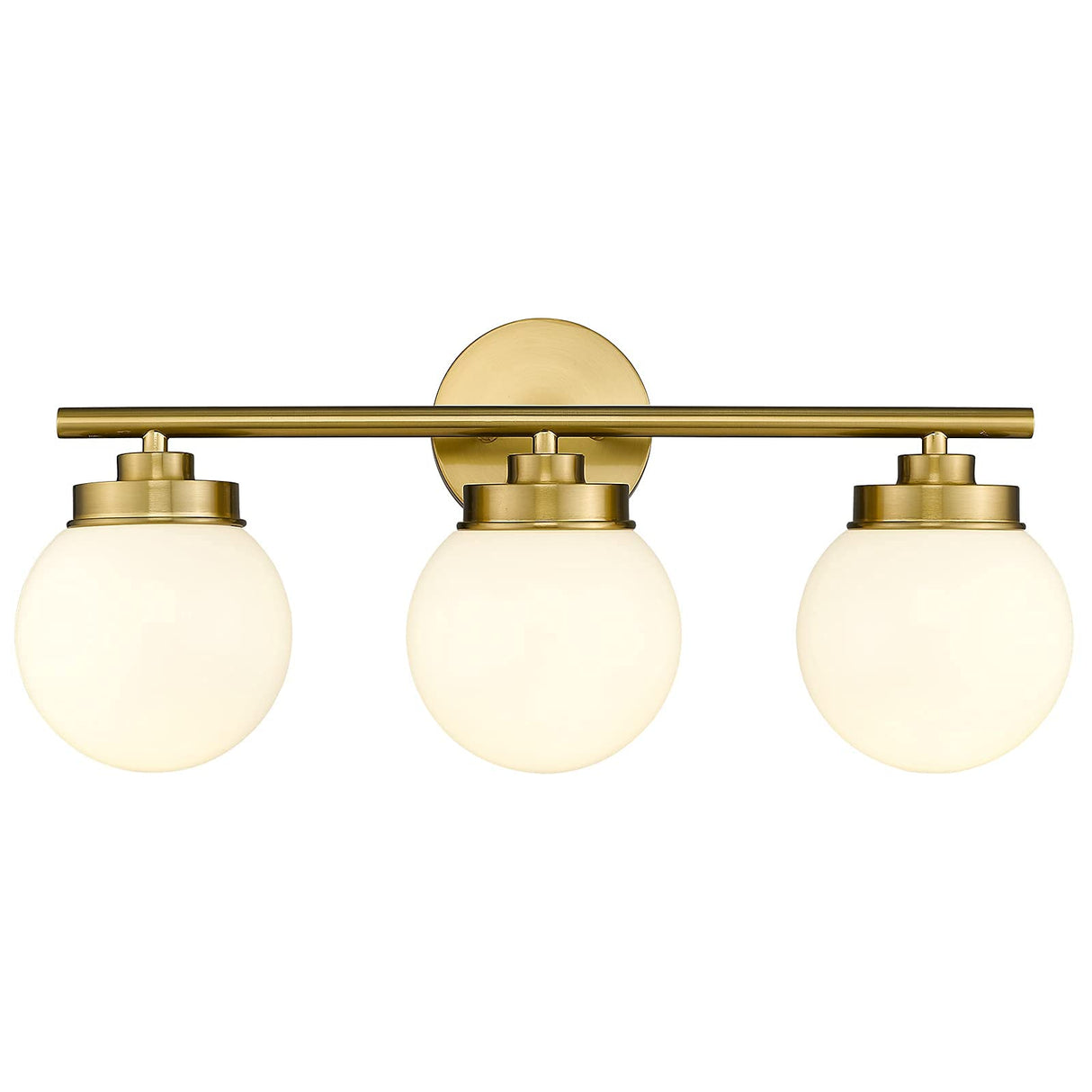 Bathroom Vanity Light Sets, Set of 2 Matching Bundle, Fixtures with Glass Shade