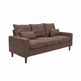 Sectional Sofa 3 Seat Couch, Modern Sofa with Solid Wood Legs, Couches Sofas for