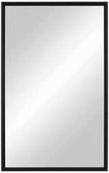 Vega Matte Black 24" x 38" Rectangular Wall Mirror