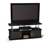 Designs2Go 50 inch TV Stand with 3 Storage Cabinets and Shelf, Black