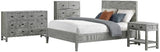 Arden 4-Piece Bedroom Set, Queen Bed with Headboard and Footboard, 2-Drawer