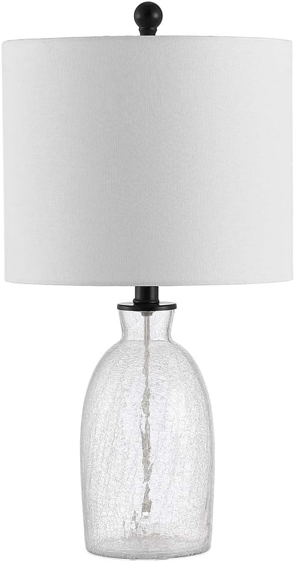 Lighting Collection Nakula Clear Glass 23-inch Bedroom Living Room Home Office