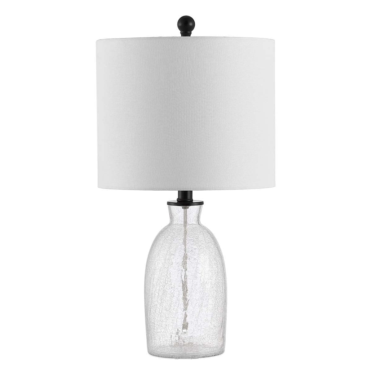Lighting Collection Nakula Clear Glass 23-inch Bedroom Living Room Home Office