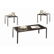 3 Piece Table Set, Black