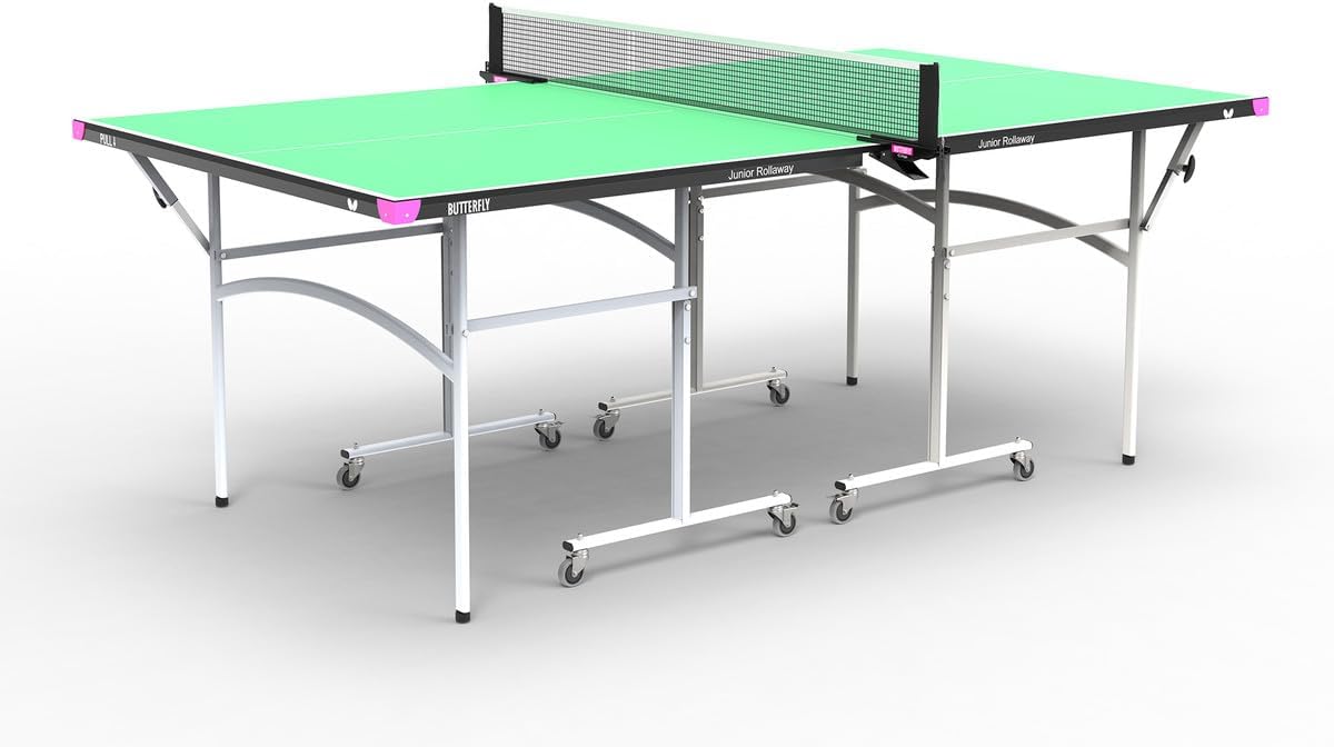 Ping Pong Stationary and Rollaway Tables - 3/4 Size Table Tennis Table - Space Saver Game Table