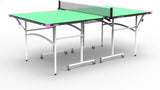 Ping Pong Stationary and Rollaway Tables - 3/4 Size Table Tennis Table - Space Saver Game Table